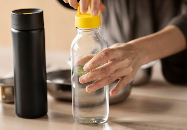 بطری شیشه ای شفاف + خرید به صرفه